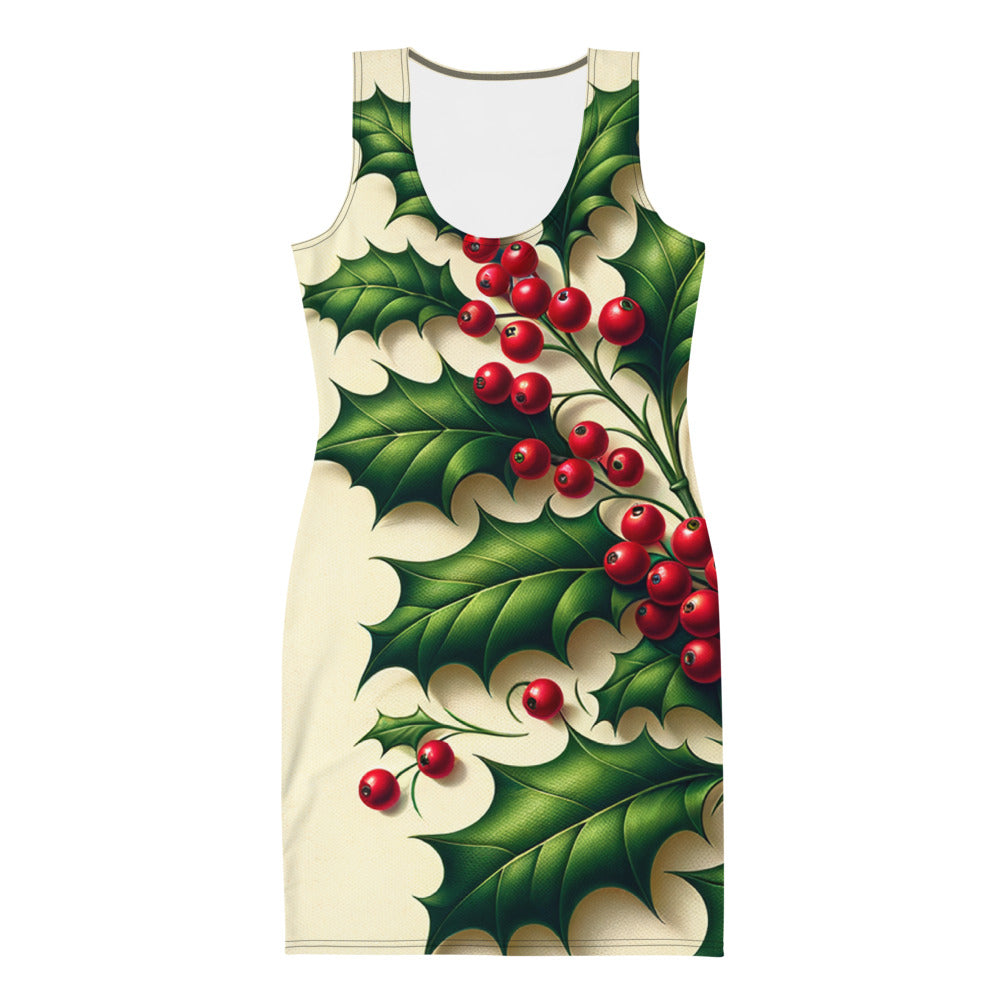 Whimsical Winter Wear Bodycon Dress