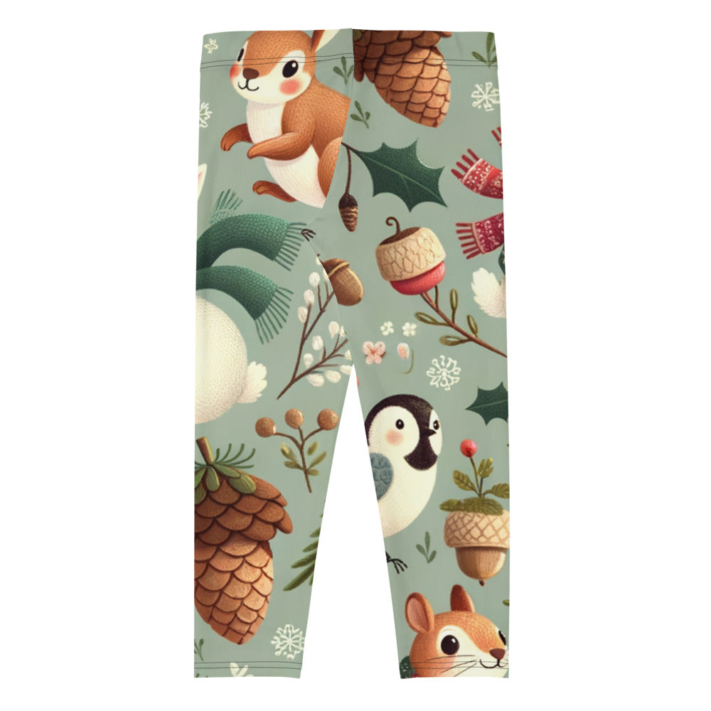 Whimsical Winter Wear Capri Leggings