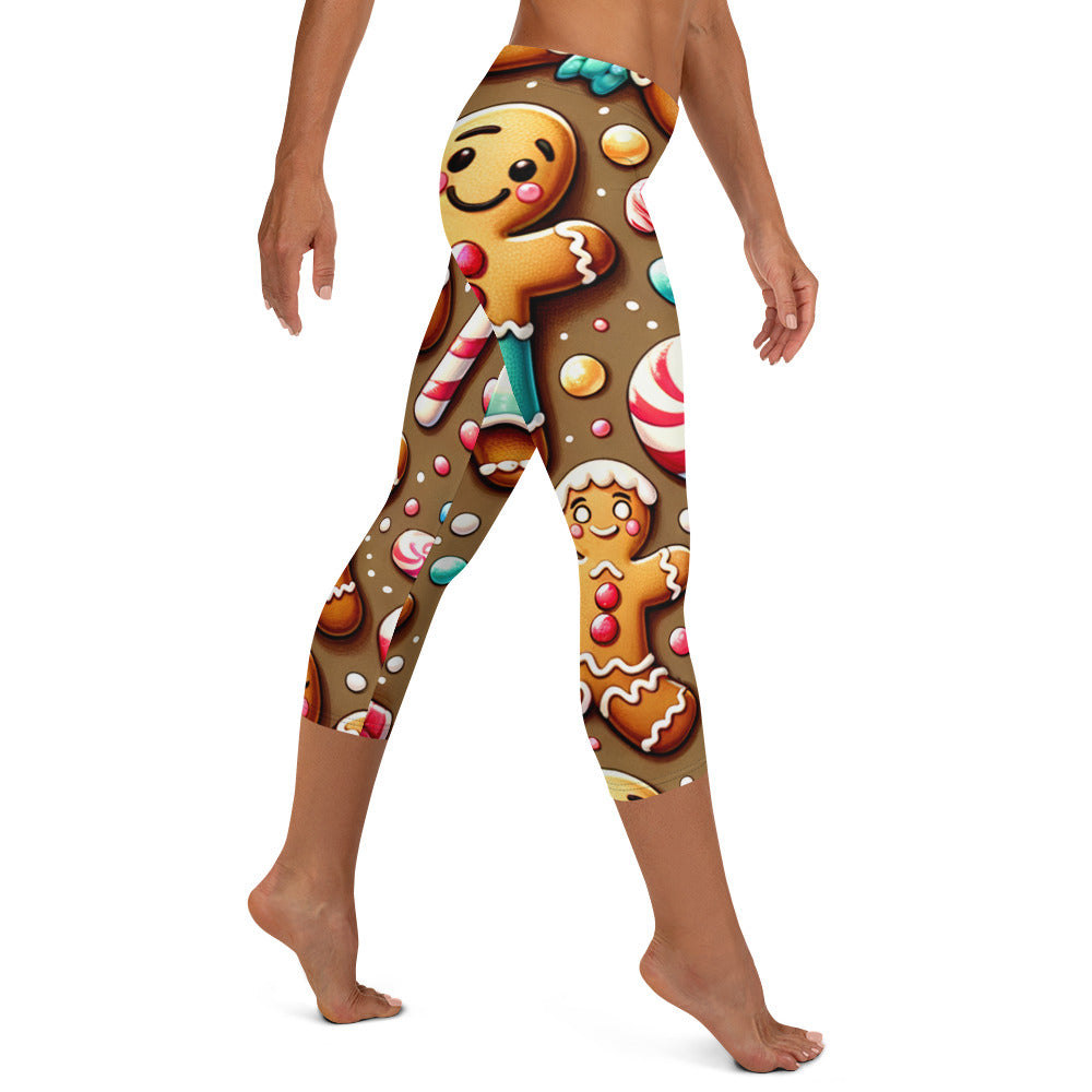 Whimsical Winter Wear Capri Leggings