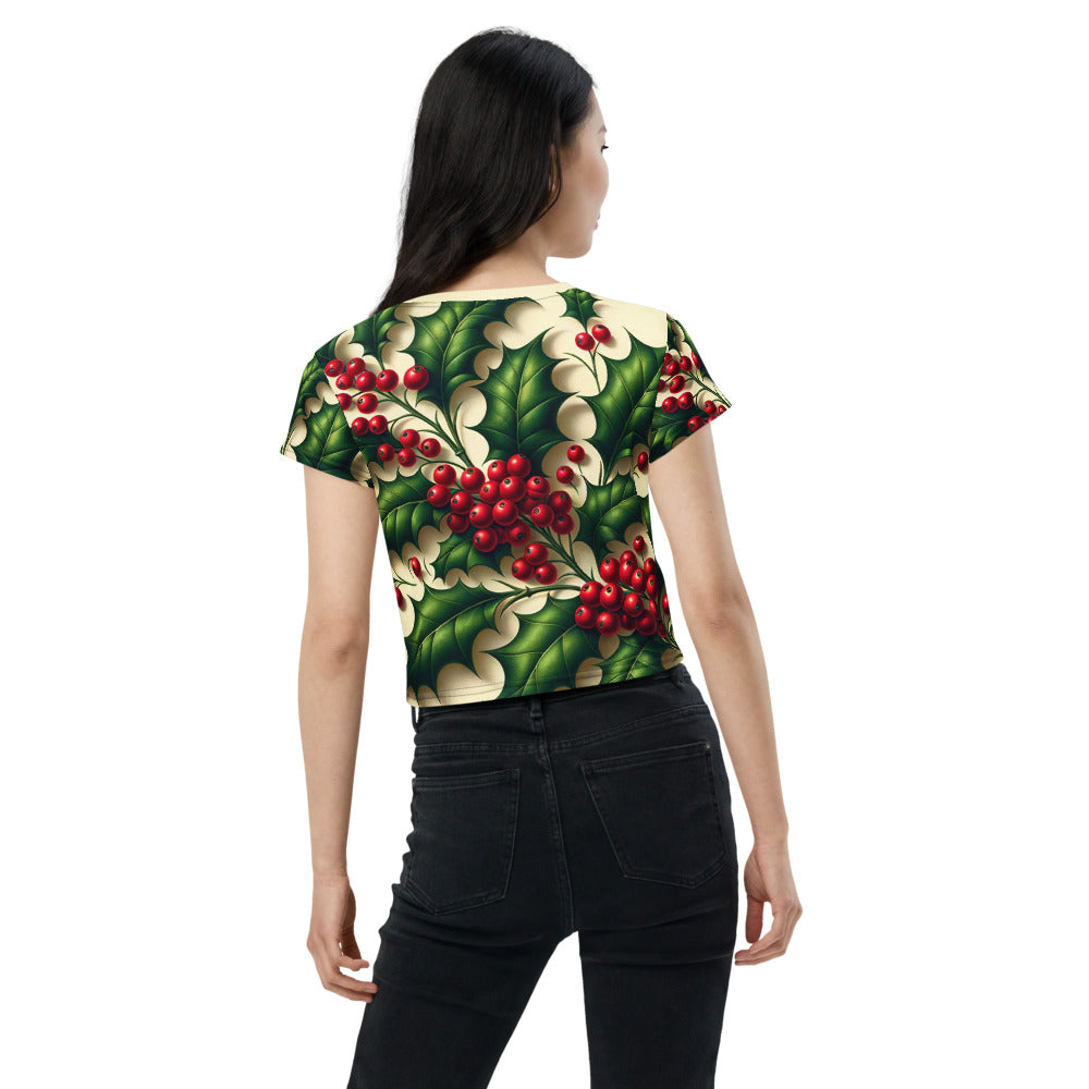 Whimsical Winter Wear Crop Tee