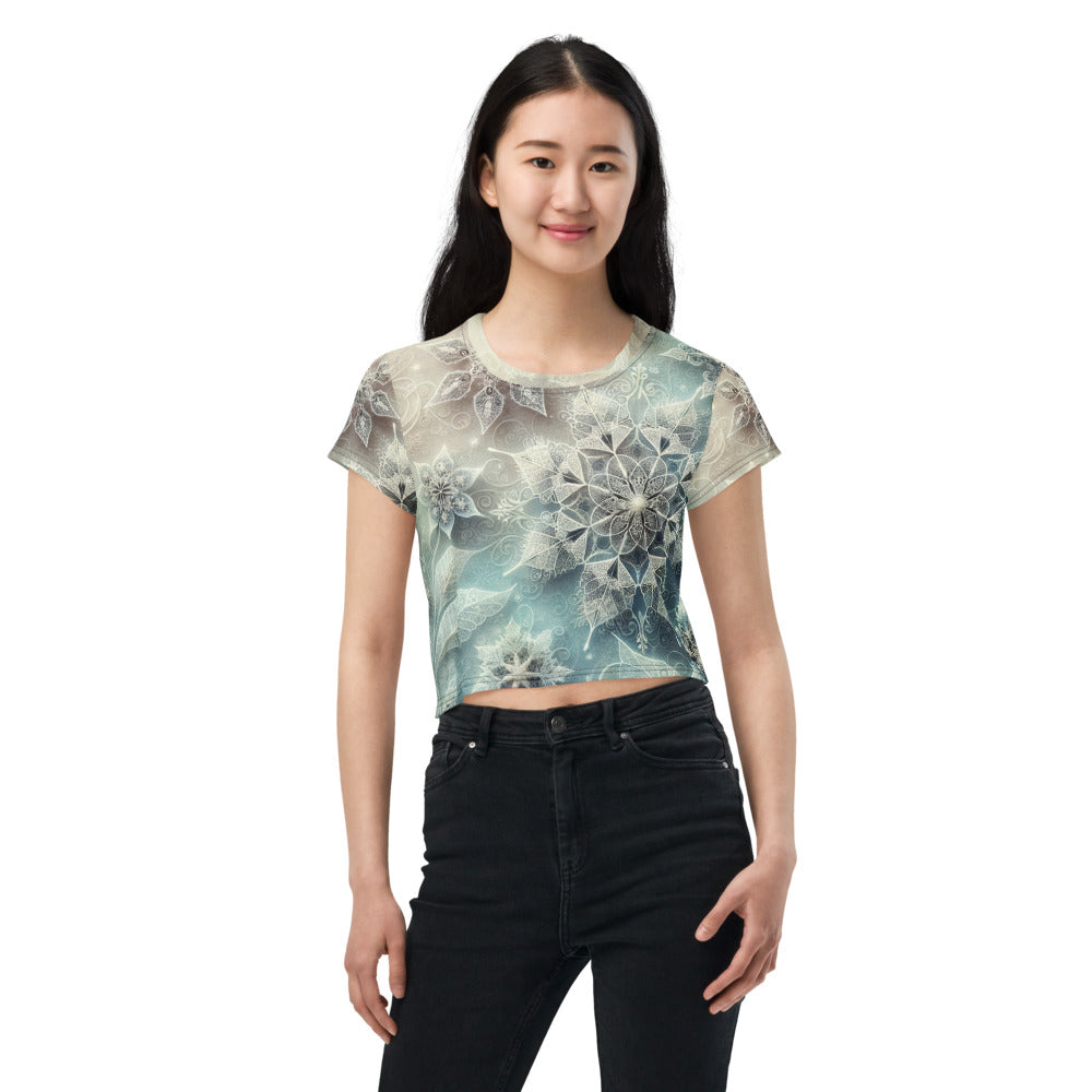 Whimsical Winter Wear Crop Tee