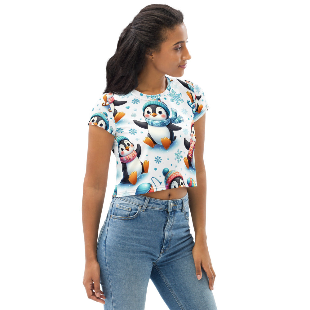 Whimsical Winter Wear Crop Tee