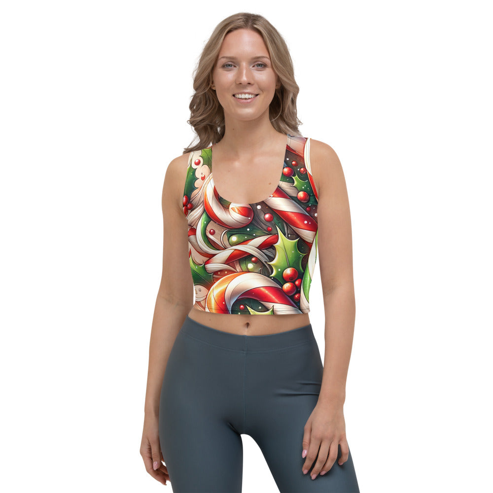 Whimsical Winter Wear Crop Top