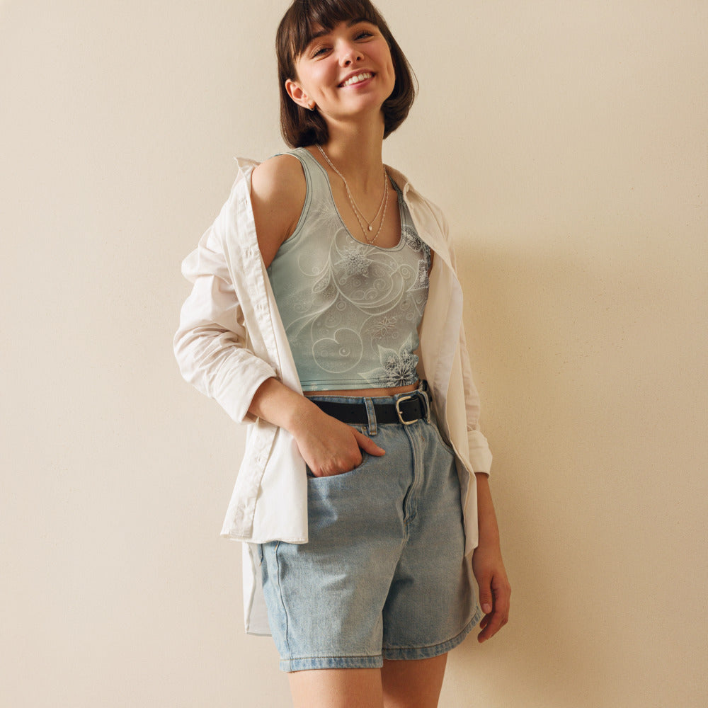Whimsical Winter Wear Crop Top