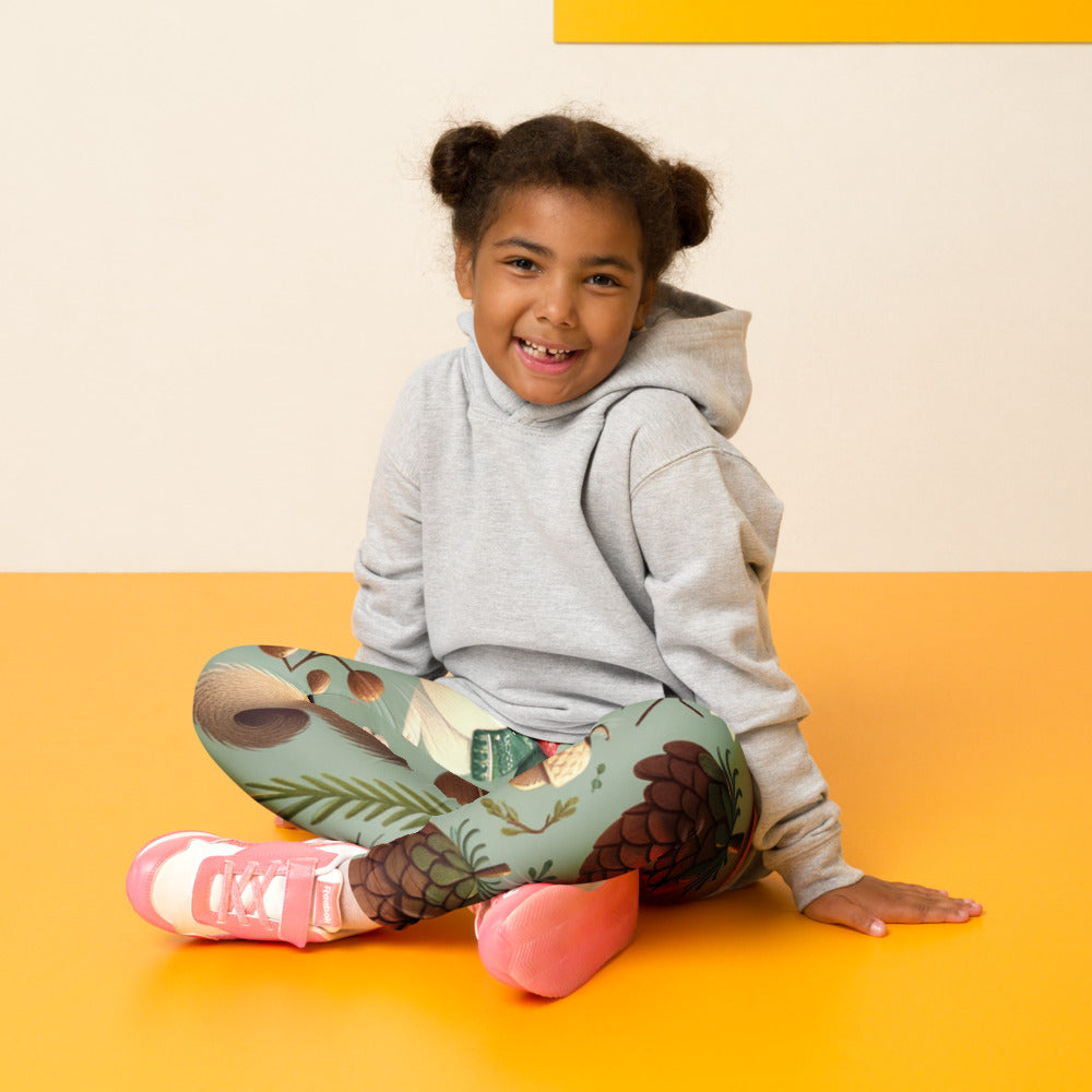 Whimsical Winter Wear Kids Leggings