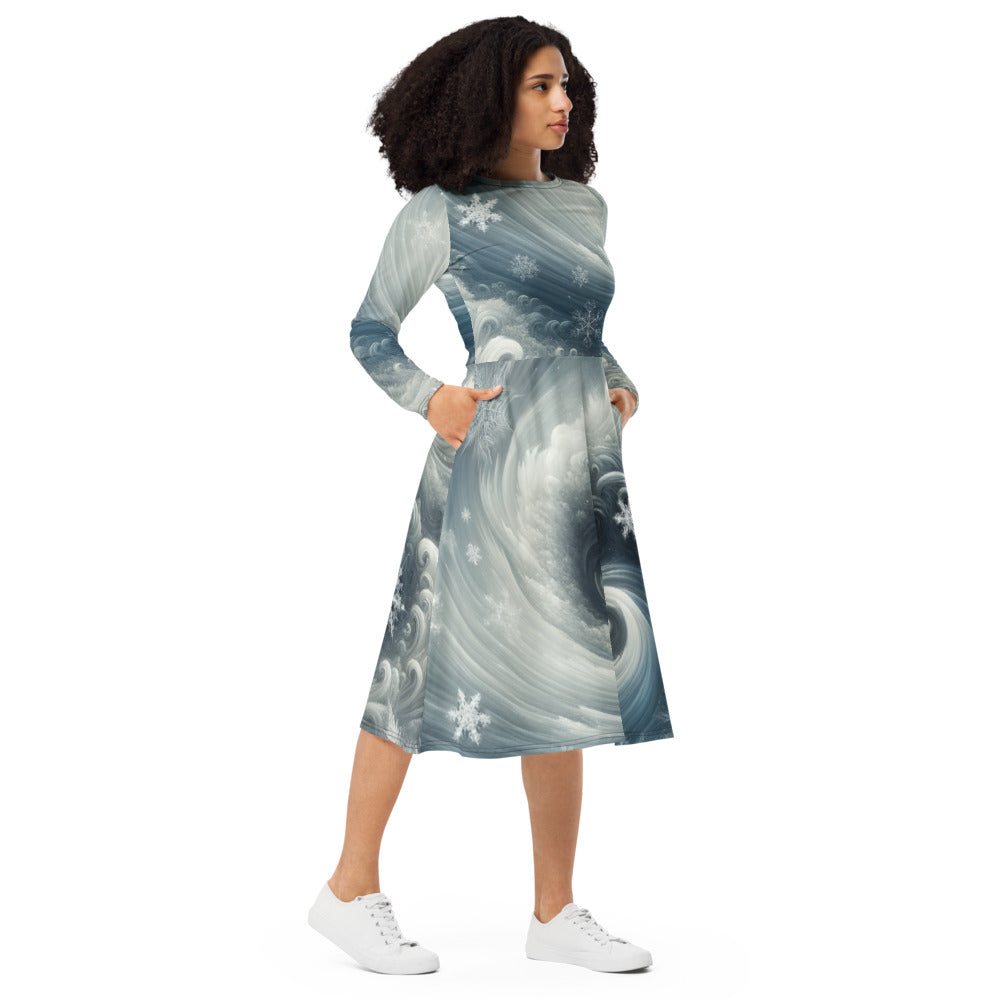 Tempest Threads Long Sleeve Midi Dress