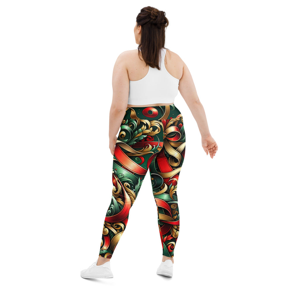 Whimsical Winter Wear Plus Size Leggings