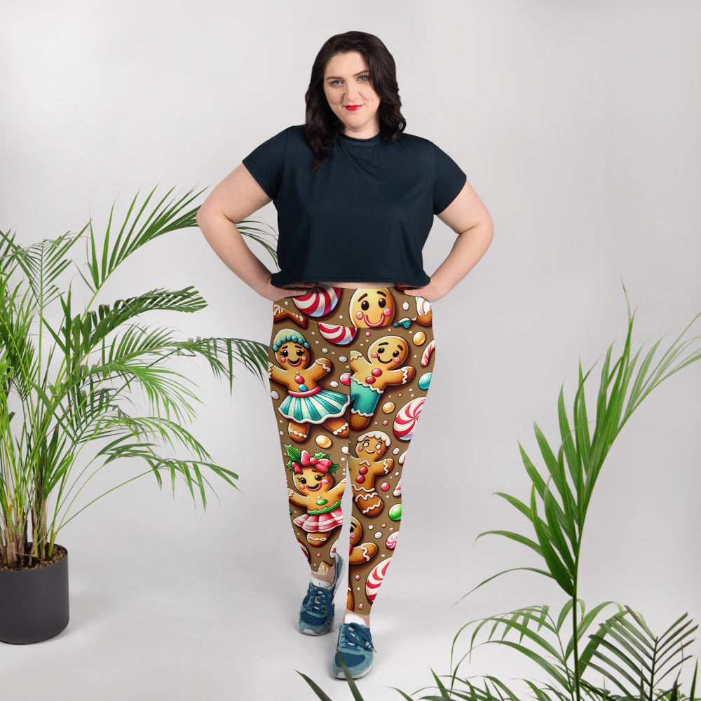 Whimsical Winter Wear Plus Size Leggings