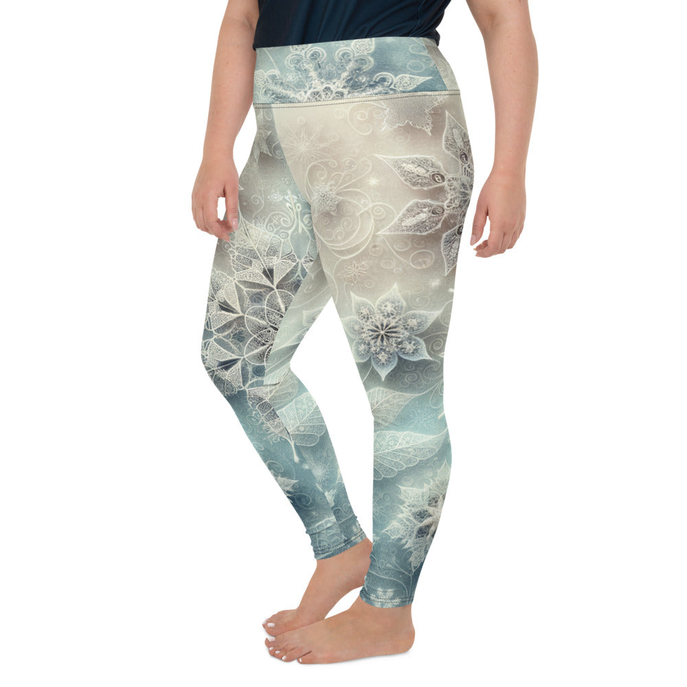Whimsical Winter Wear Plus Size Leggings