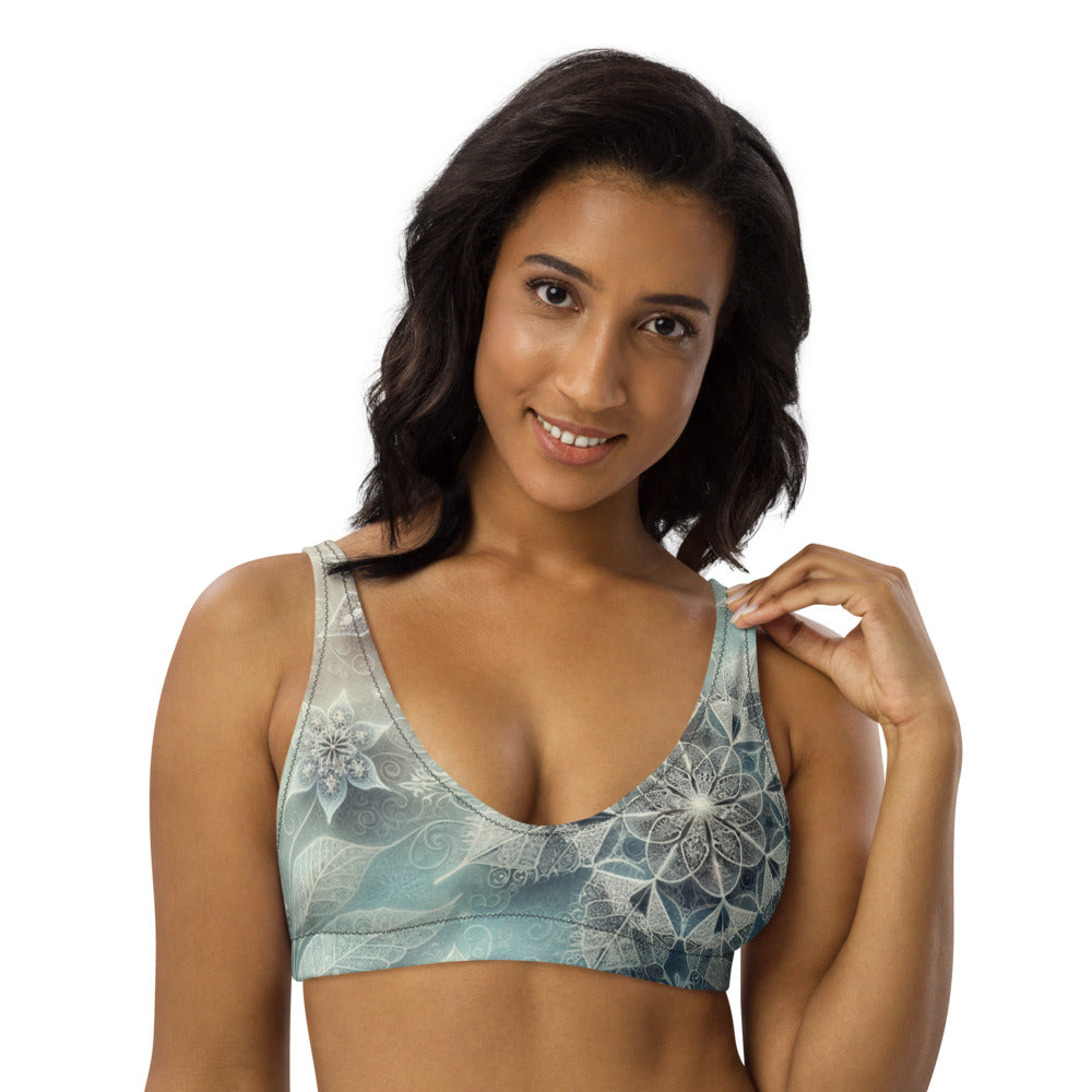 Whimsical Winter Wear Padded Bikini Top