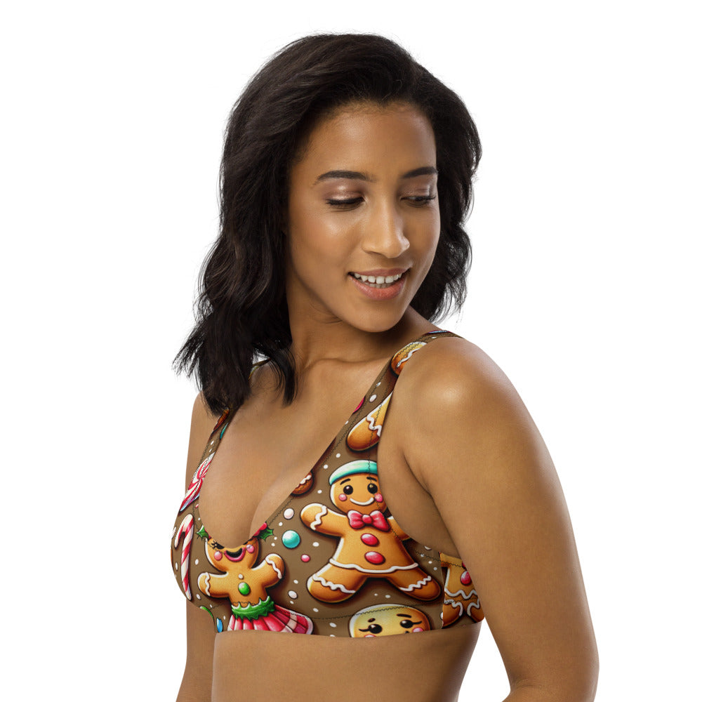 Whimsical Winter Wear Padded Bikini Top