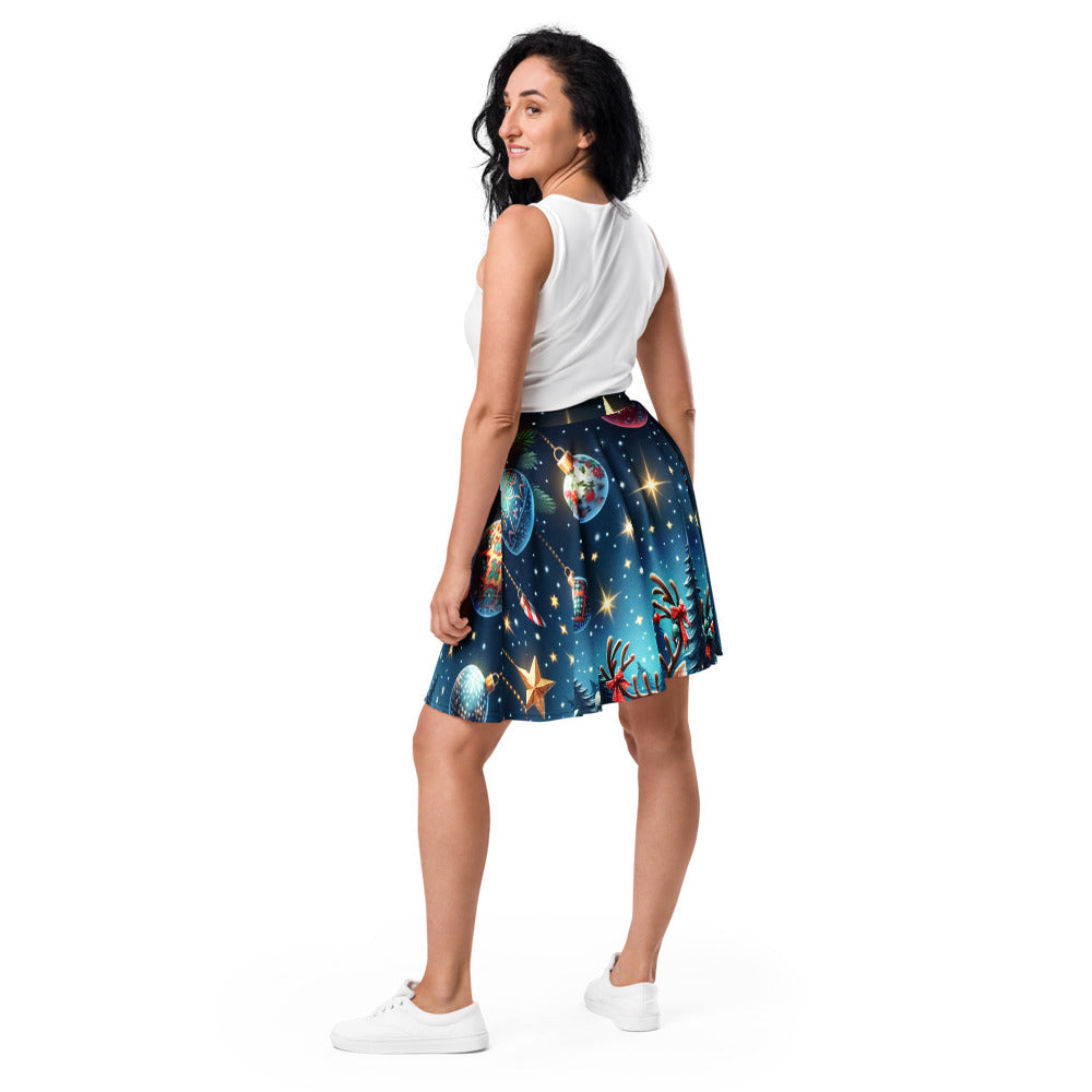 Whimsical Winter Wear Skater Skirt