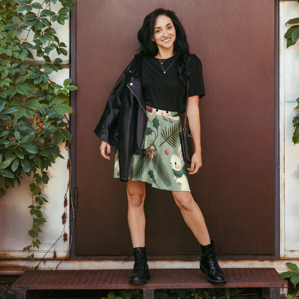 Whimsical Winter Wear Skater Skirt