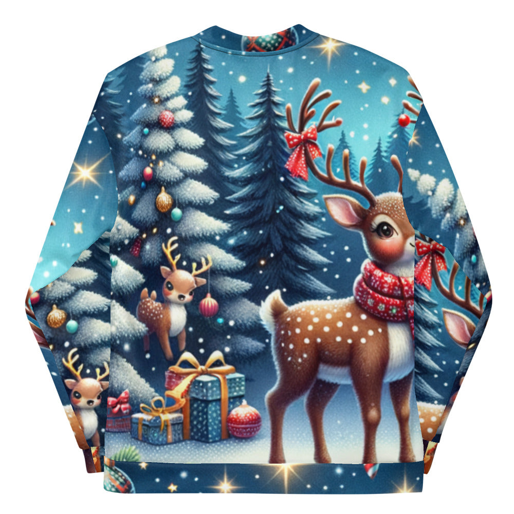 Whimsical Winter Wear Bomber Jacket