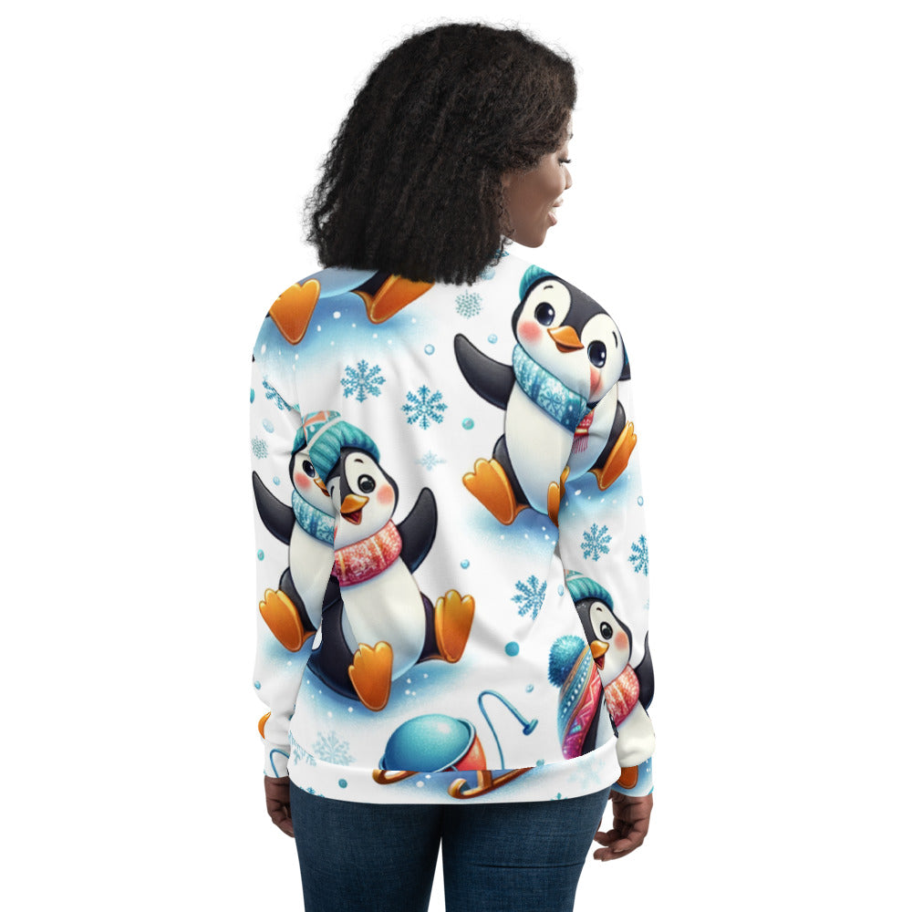 Whimsical Winter Wear Bomber Jacket