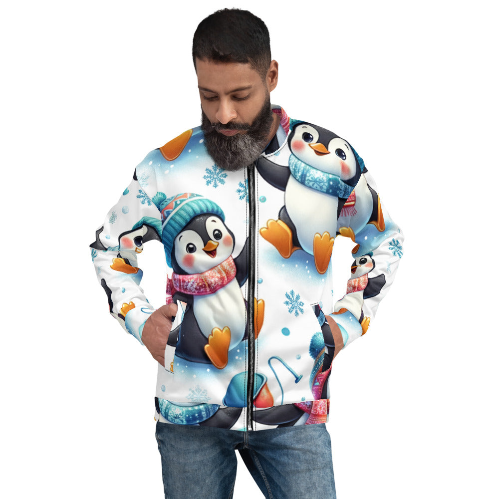 Whimsical Winter Wear Bomber Jacket