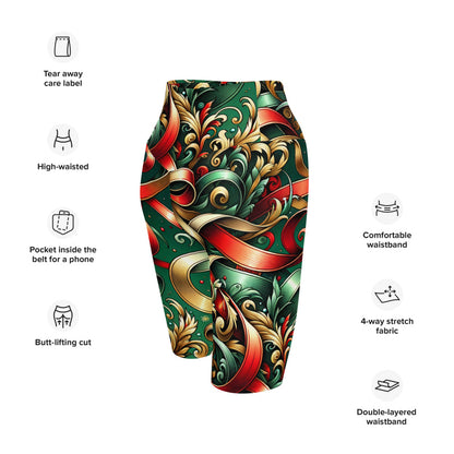 Whimsical Winter Wear Biker Shorts