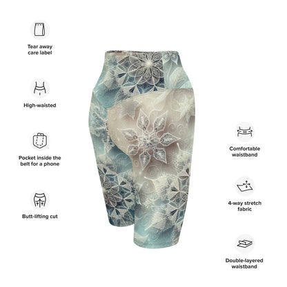 Whimsical Winter Wear Biker Shorts