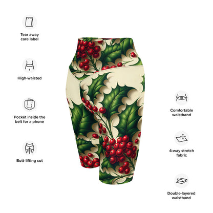 Whimsical Winter Wear Biker Shorts
