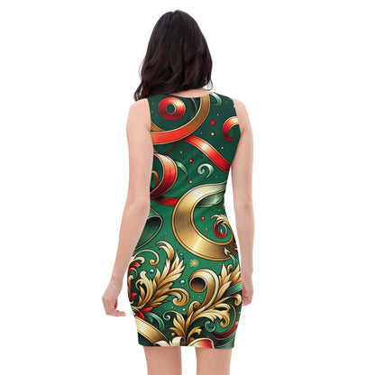 Whimsical Winter Wear Bodycon Dress