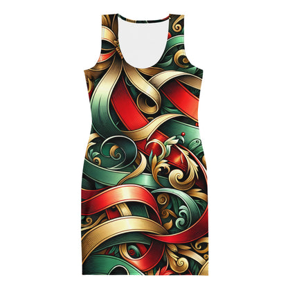 Whimsical Winter Wear Bodycon Dress