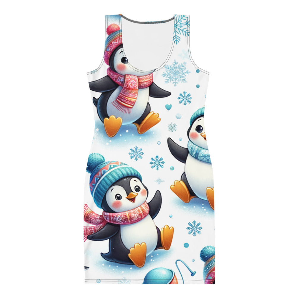 Whimsical Winter Wear Bodycon Dress