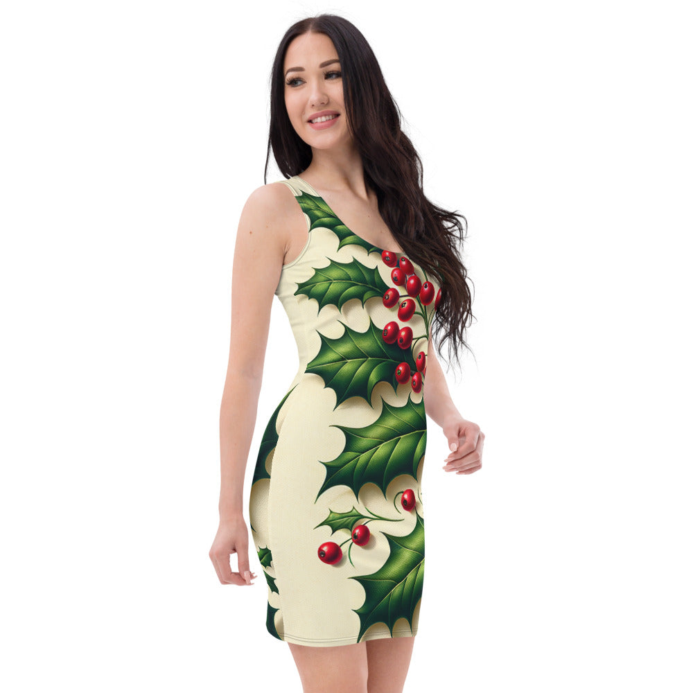 Whimsical Winter Wear Bodycon Dress