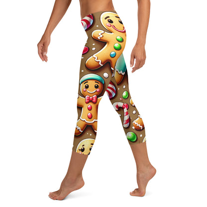 Whimsical Winter Wear Capri Leggings
