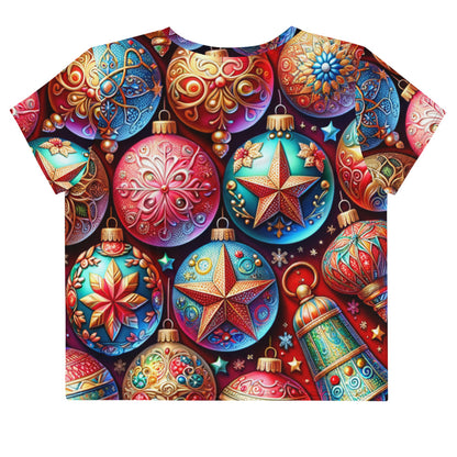 Whimsical Winter Wear Crop Tee