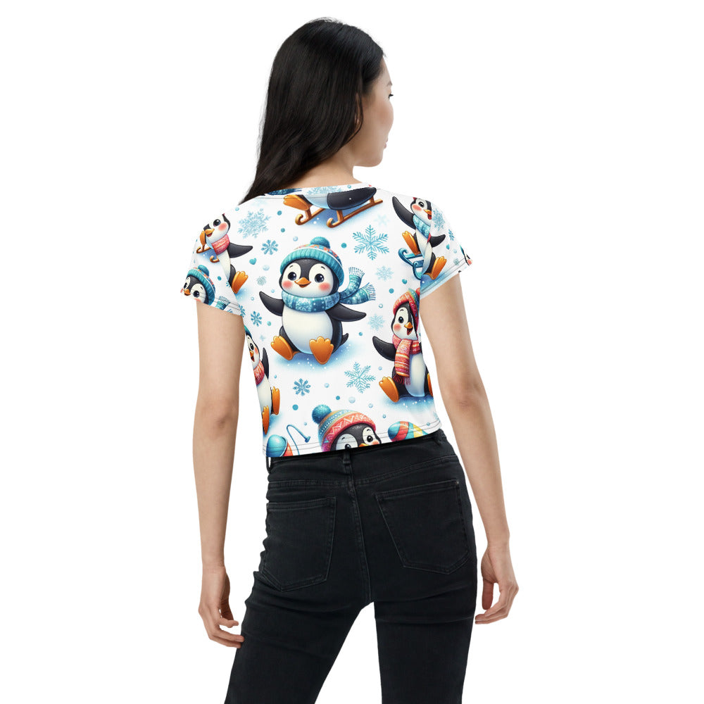 Whimsical Winter Wear Crop Tee