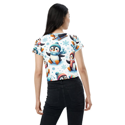 Whimsical Winter Wear Crop Tee