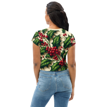 Whimsical Winter Wear Crop Tee