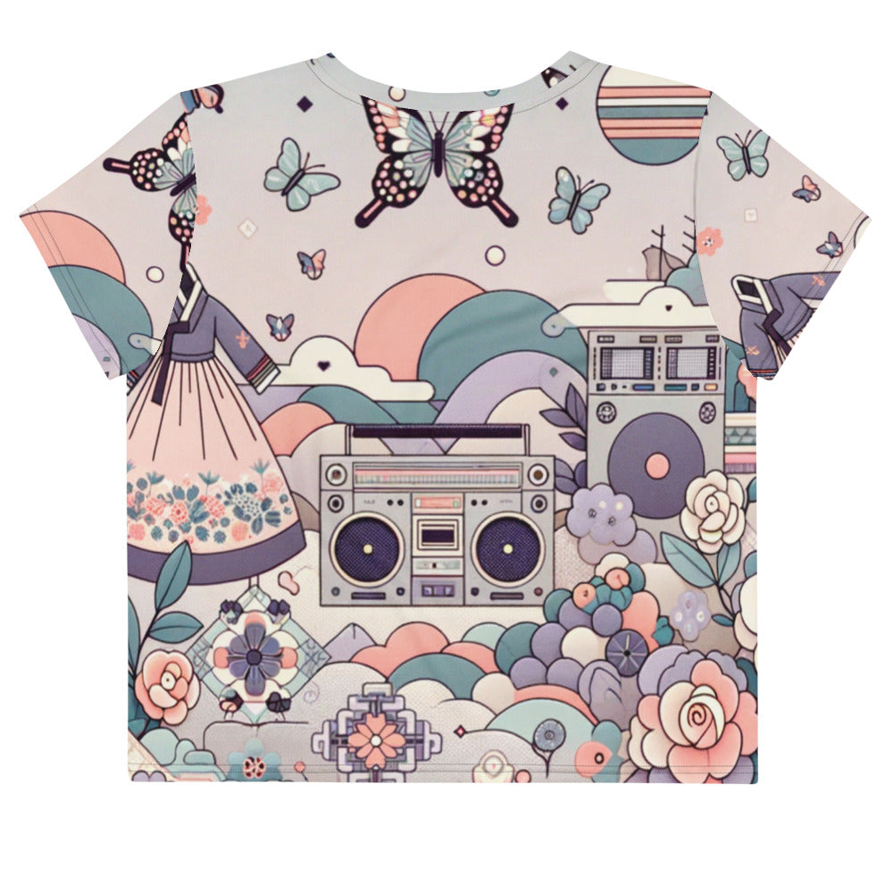 Hallyu Vibe Couture Crop Tee