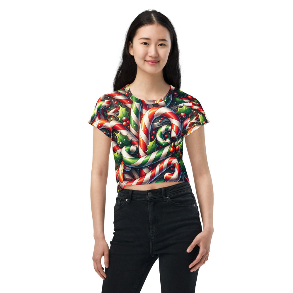 Whimsical Winter Wear Crop Tee