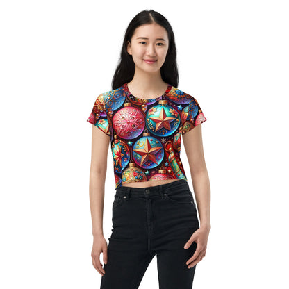 Whimsical Winter Wear Crop Tee