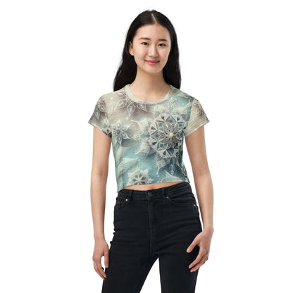 Whimsical Winter Wear Crop Tee