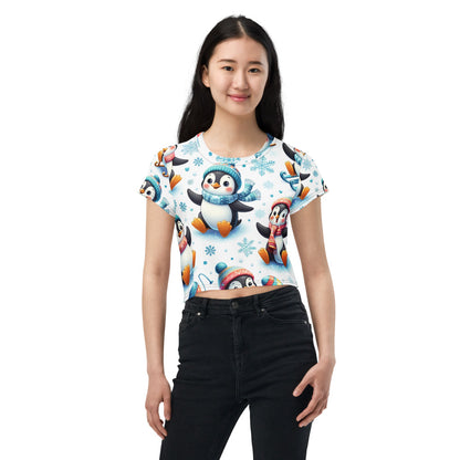 Whimsical Winter Wear Crop Tee
