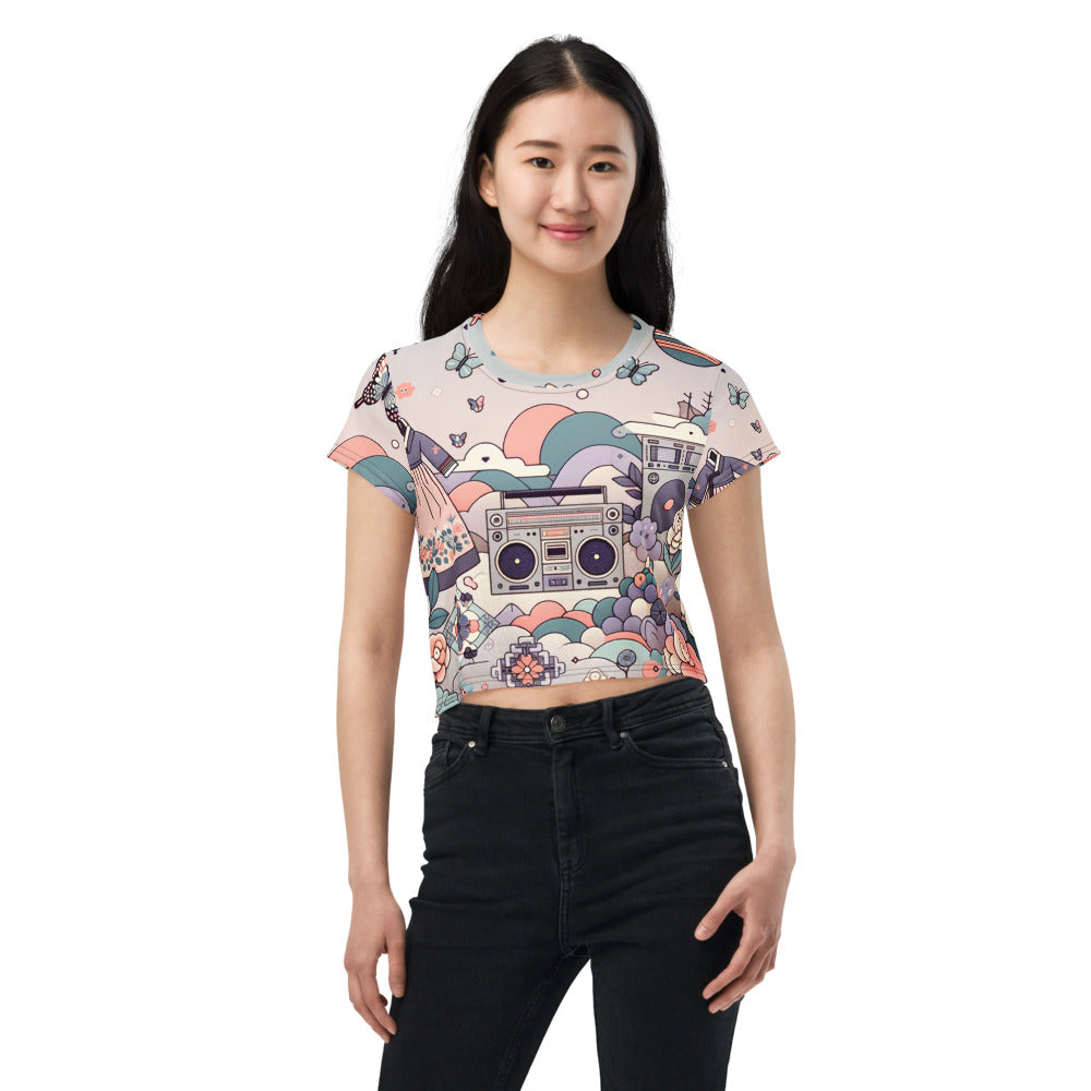 Hallyu Vibe Couture Crop Tee