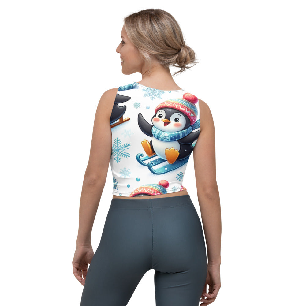 Whimsical Winter Wear Crop Top