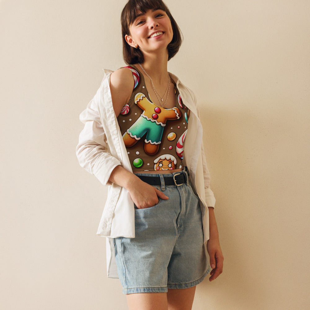 Whimsical Winter Wear Crop Top