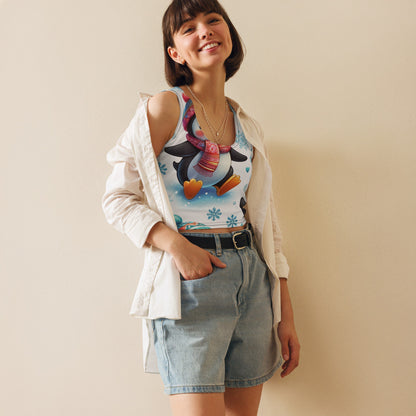 Whimsical Winter Wear Crop Top