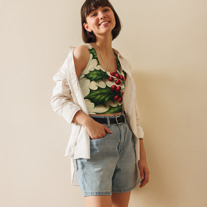Whimsical Winter Wear Crop Top