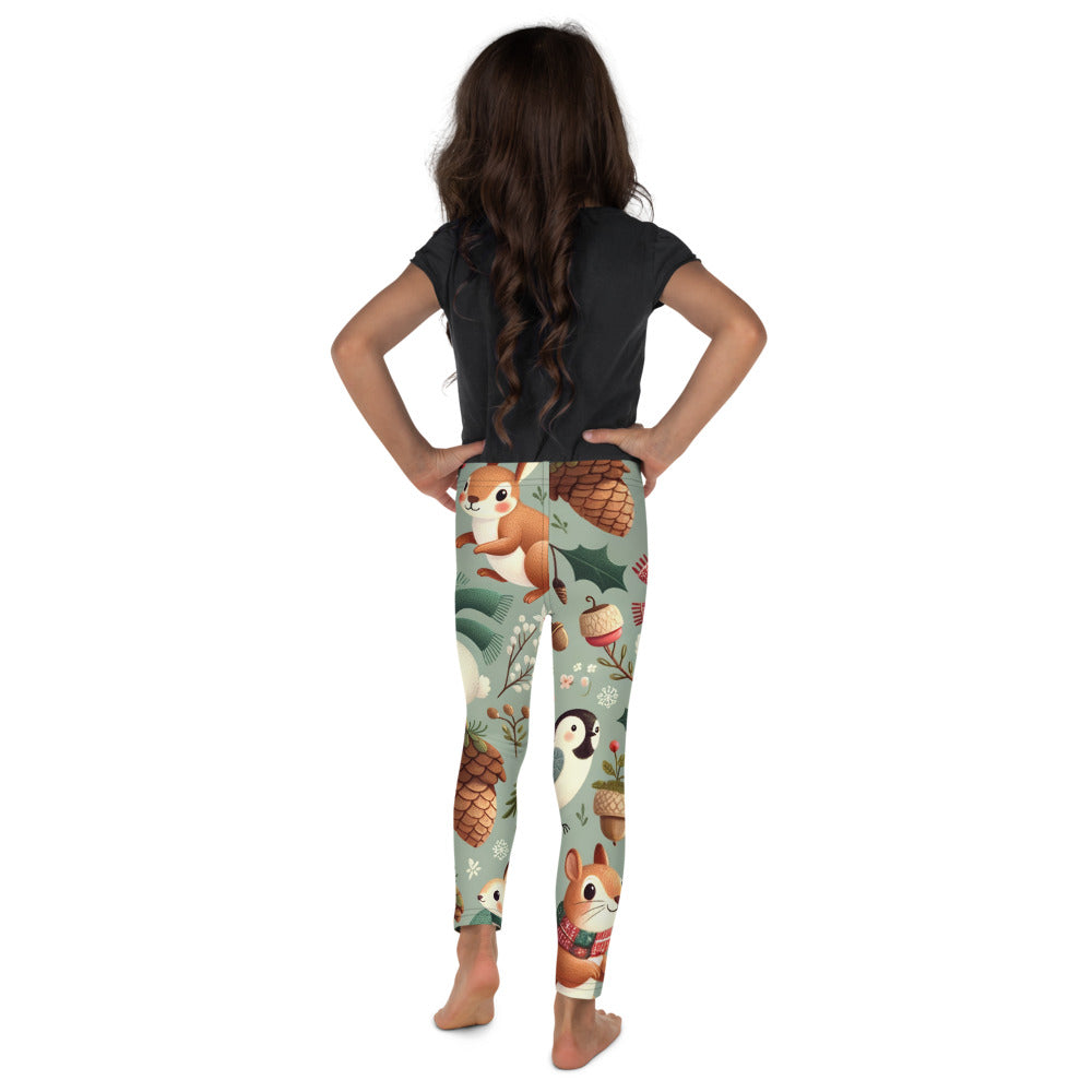 Whimsical Winter Wear Kids Leggings