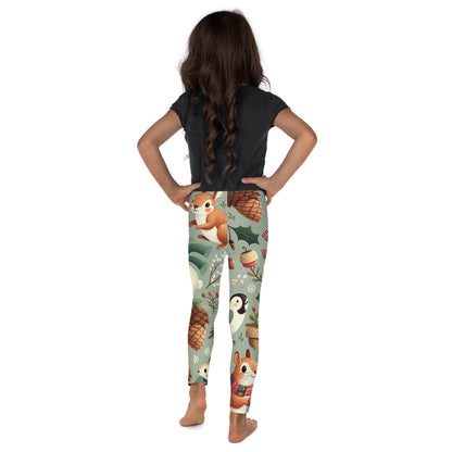 Whimsical Winter Wear Kids Leggings