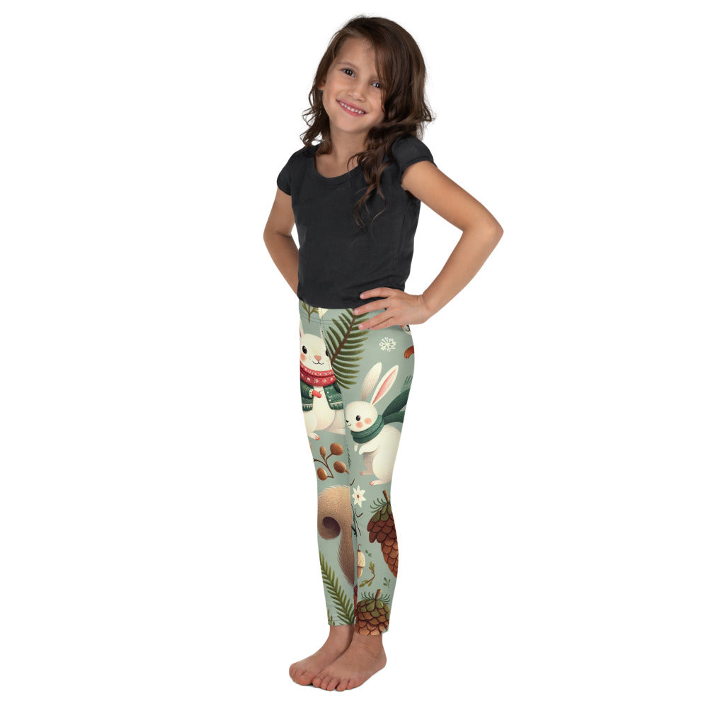 Whimsical Winter Wear Kids Leggings