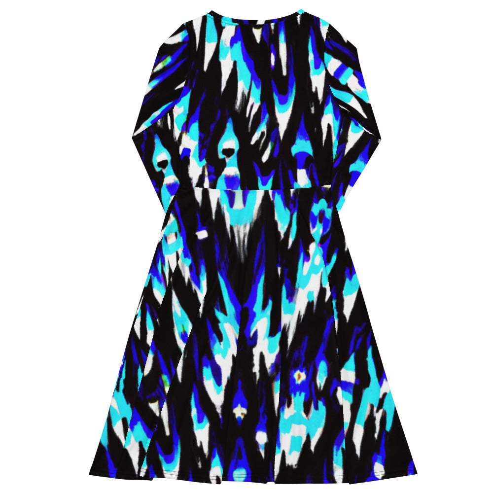 Regal Long Sleeve Midi Dress