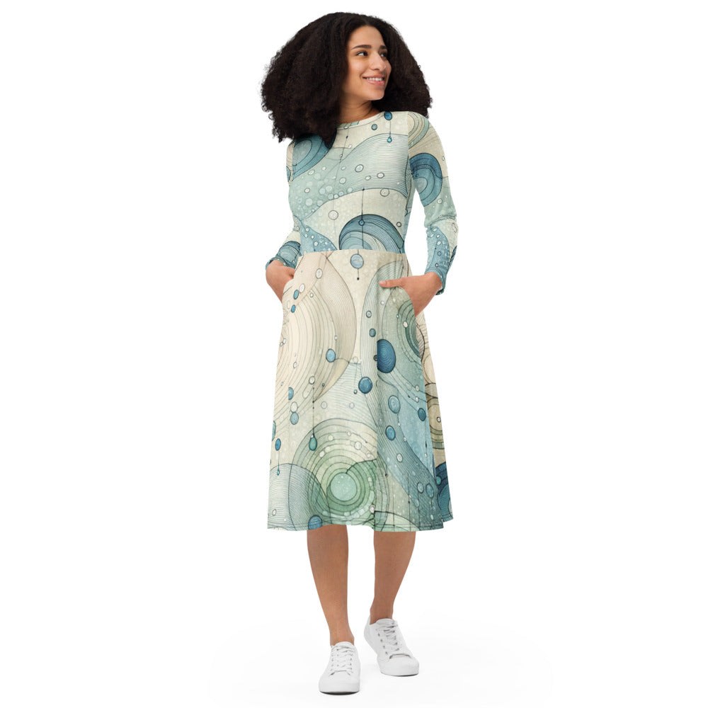 Tempest Threads Long Sleeve Midi Dress