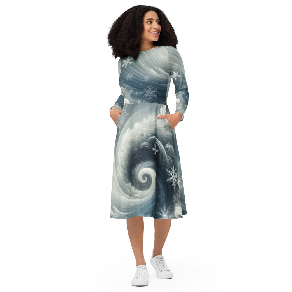Tempest Threads Long Sleeve Midi Dress