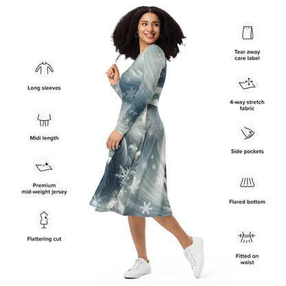 Tempest Threads Long Sleeve Midi Dress