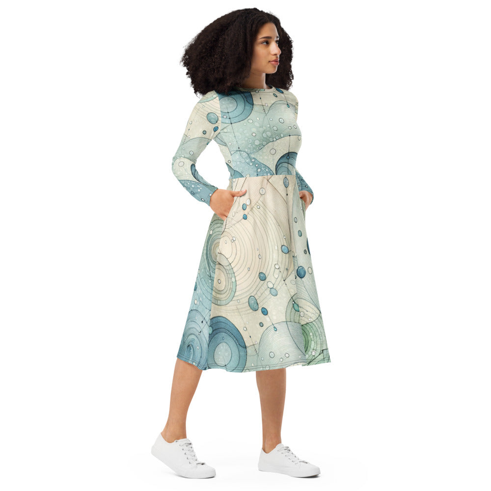 Tempest Threads Long Sleeve Midi Dress